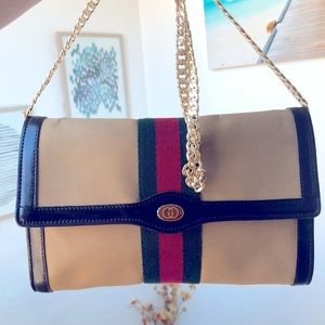 ❌SOLD❌Authenticated Vintage Gucci clutch with sherry line